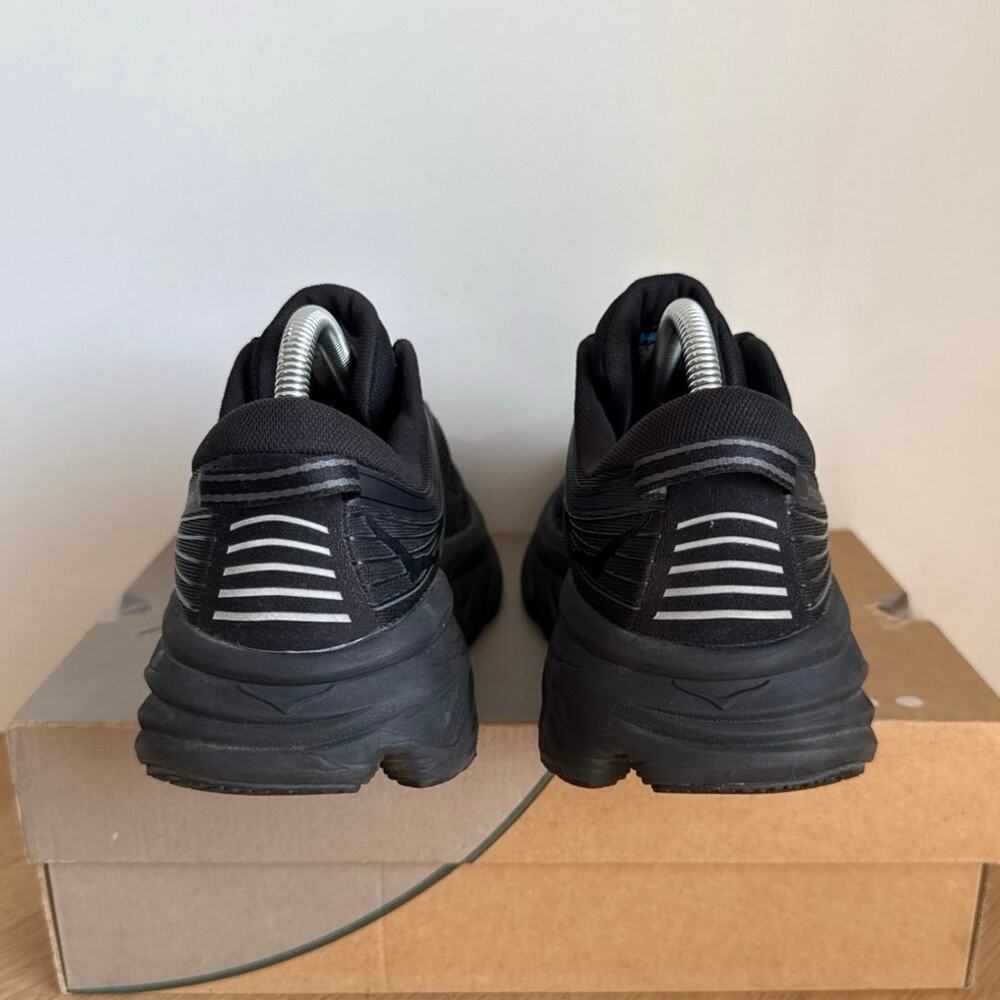 HOKA ONE ONE Bondi 7 ‘Triple Black’ Women Running Sneakers- SZ 9 - Picture 5 of 11